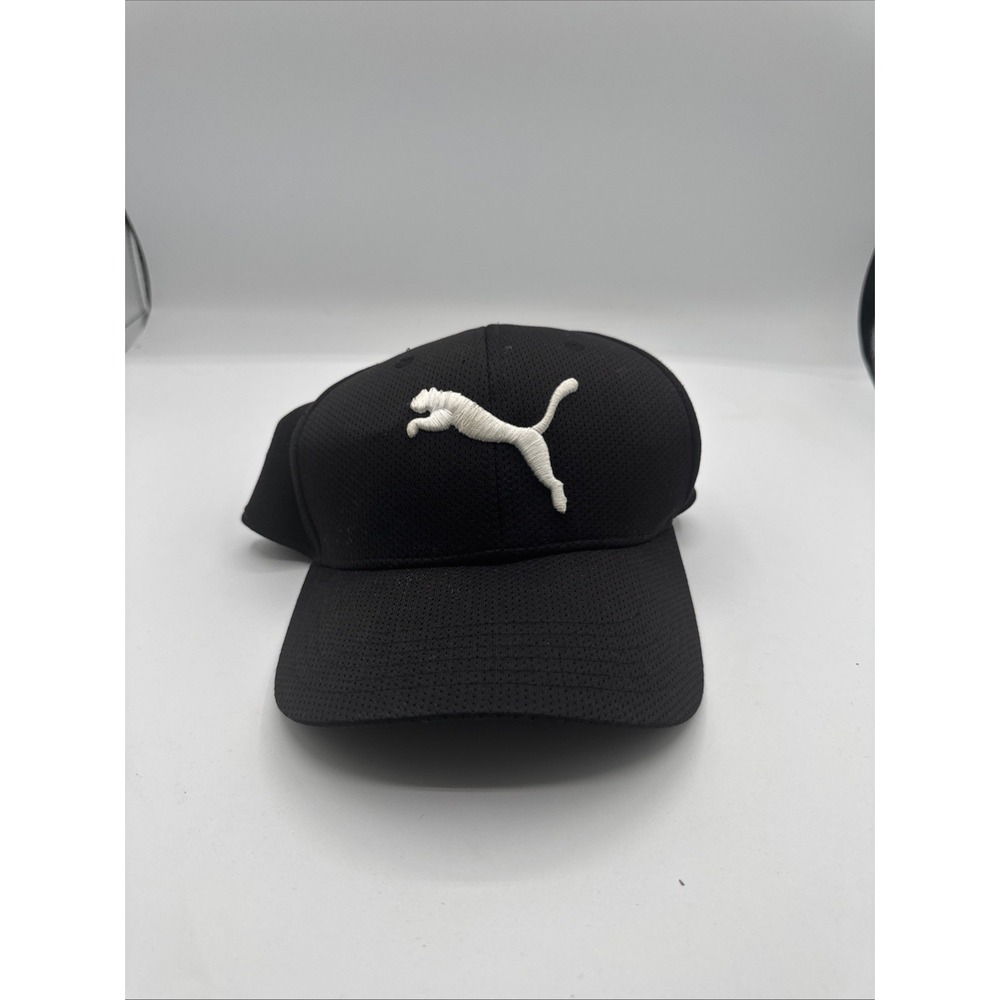 PUMA Hat Baseball Cap Cotton‎ Snapback Black and White